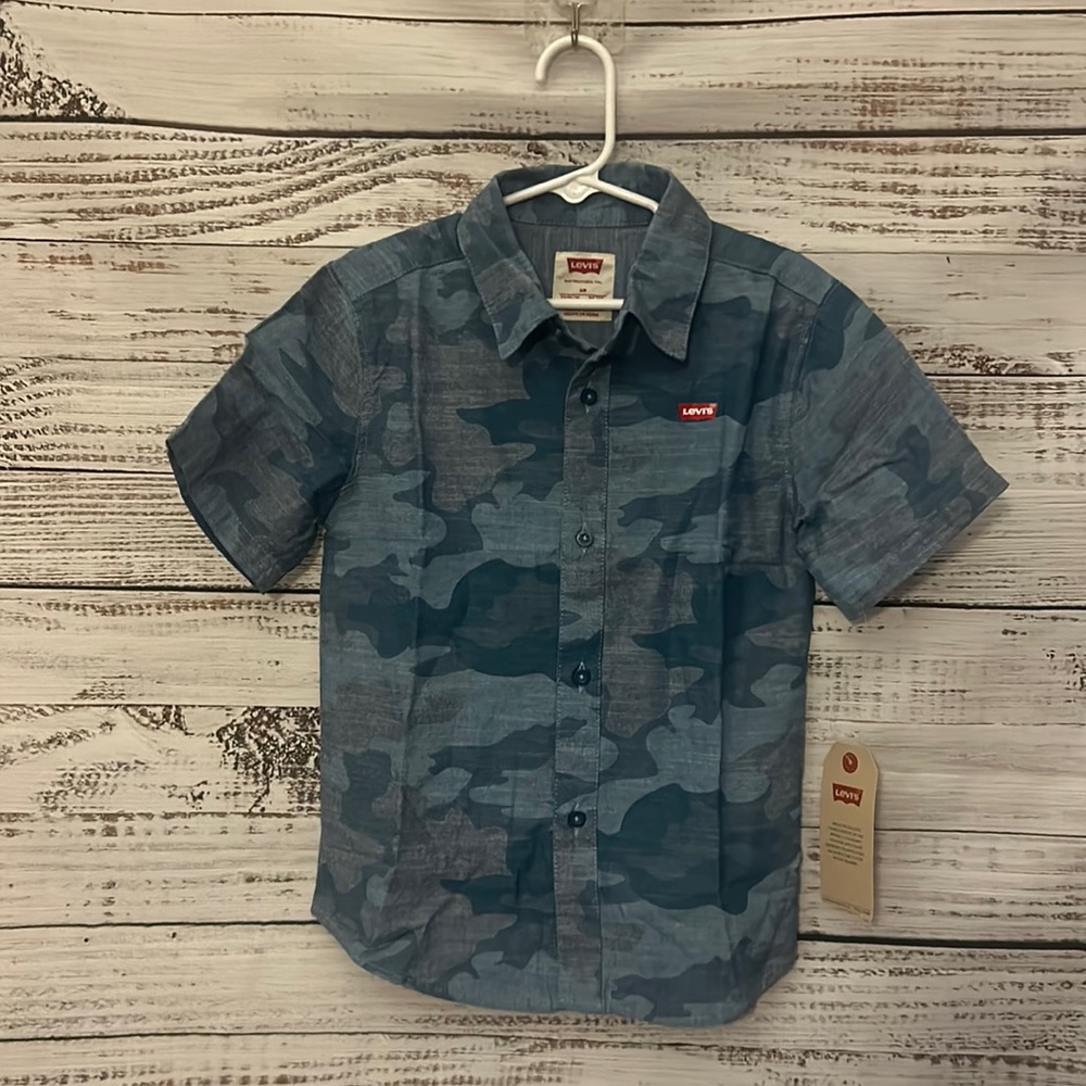NWT Levi’s blue cami button up shirt size 6